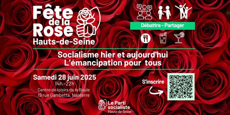 Fête de la Rose des socialistes des Hauts-de-Seine – 28 juin 2025
