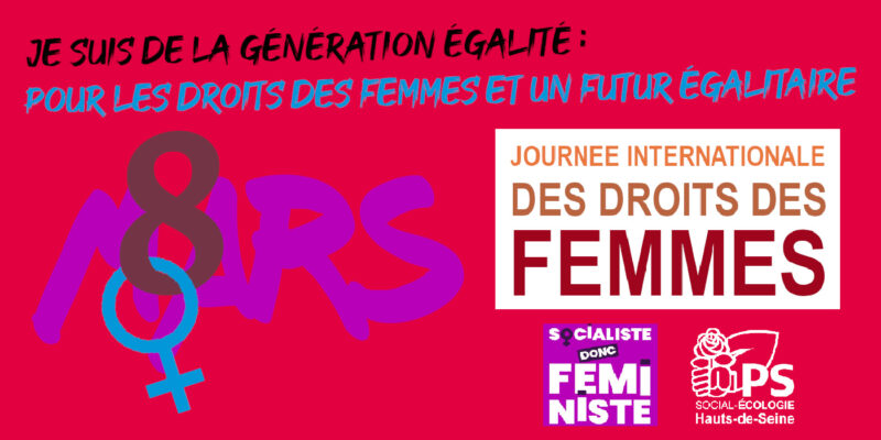 8 mars, Journée internationale des droits des femmes – Poursuivons la lutte !