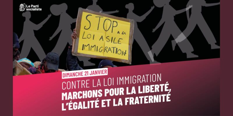Le Parti Socialiste des Hauts-de-Seine appelle à manifester pour la République, pour l’Etat de droit et contre la loi « immigration » le dimanche 21 janvier à Paris